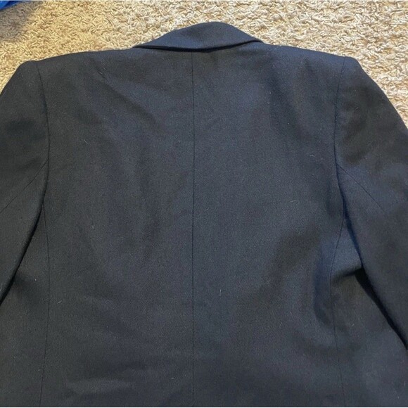 Vintage Koret Career Women’s 100% Wool Lined Blazer Suit Jacket Black Size M/L - Picture 10 of 10